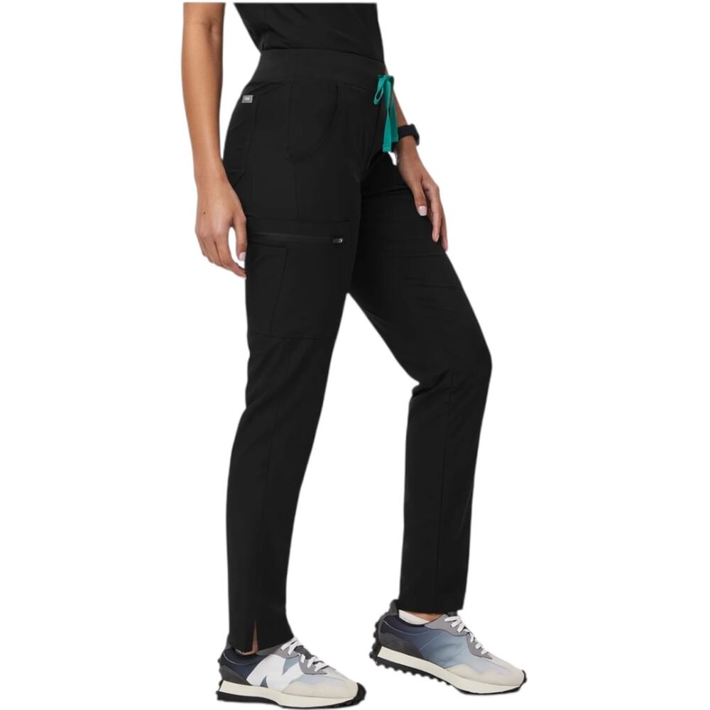 NWOT Figs Yola FREEx Lined Splash Resistant HW Black Skinny Scrub Pants Size MP